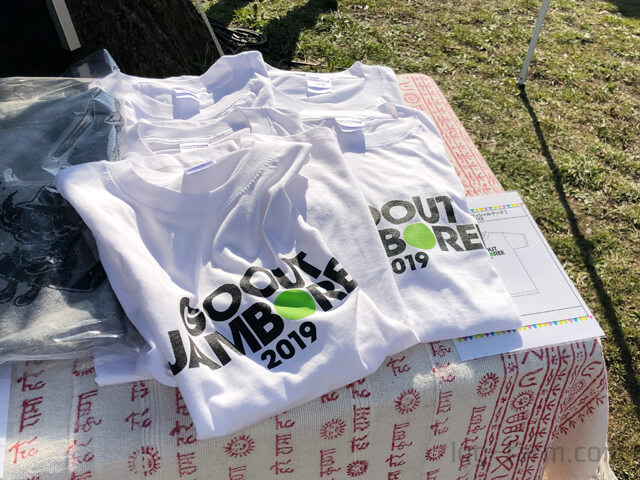 GO OUT JAMBOREE 2019の公式Tシャツ