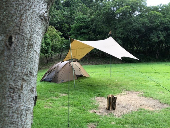 【2020夏】香川のとらまる公園キャンプ場で完ソロキャンプ【ミニッツドームとヘキサPro airS】