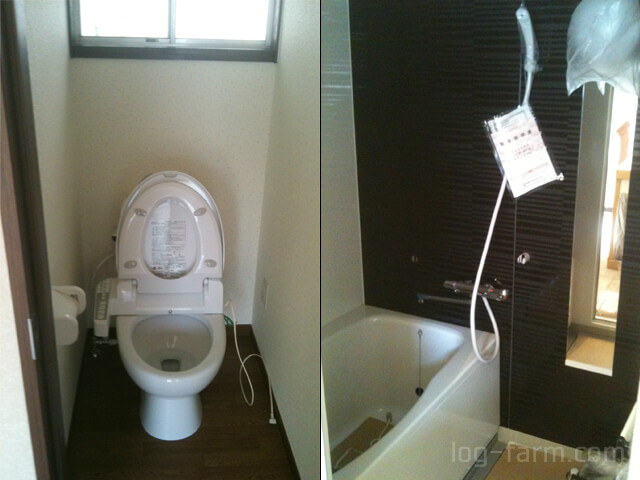 リフォーム後のトイレとバス