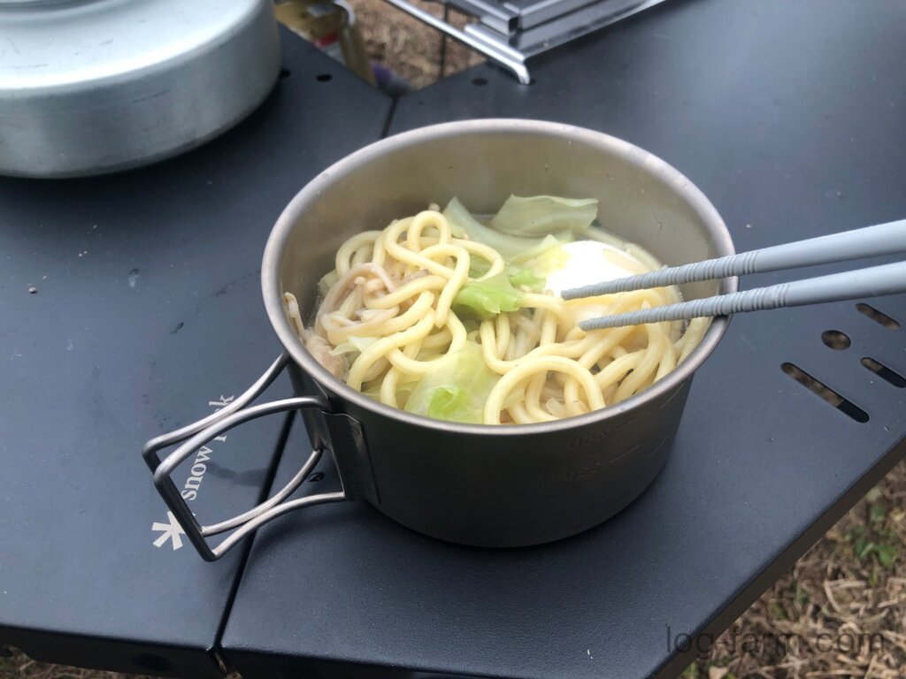 鍋ラーメンゆで卵付き